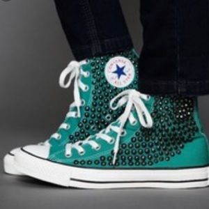 Free People Exclusive studded converse